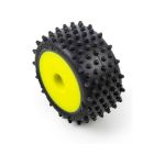 Pro-Line kolo s pneu Edge přední / Step Pin zadní, disk žlutý, Hex 7mm (4): Losi Micro-T