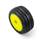 Pro-Line kolo s pneu Edge přední / Step Pin zadní, disk žlutý, Hex 7mm (4): Losi Micro-T