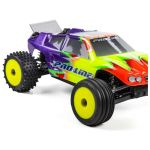 Pro-Line kolo s pneu Edge přední / Step Pin zadní, disk žlutý, Hex 7mm (4): Losi Micro-T