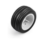 Pro-Line kolo s pneu Edge přední / Step Pin zadní, disk bílý, Hex 7mm (4): Losi Micro-T