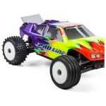 Pro-Line kolo s pneu Edge přední / Step Pin zadní, disk bílý, Hex 7mm (4): Losi Micro-T